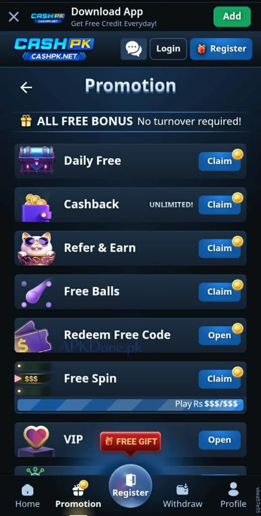 CASHPK Game